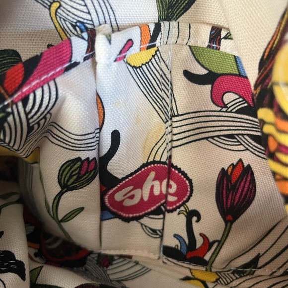 The Sak double strap crochet shoulder bag coastal beach tote - Picture 7 of 14